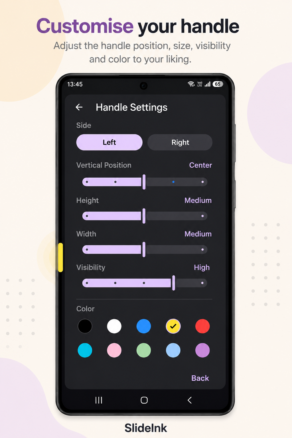 SlideInk controls and note-taking experience